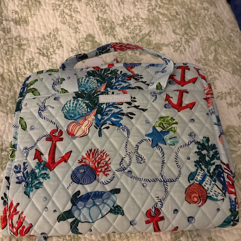 Vera Bradley Quilted Sea Life toiletry bag with hanger